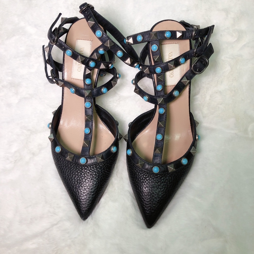 ❤️SOLD❤️Valentino rockstud slingbacks black 36